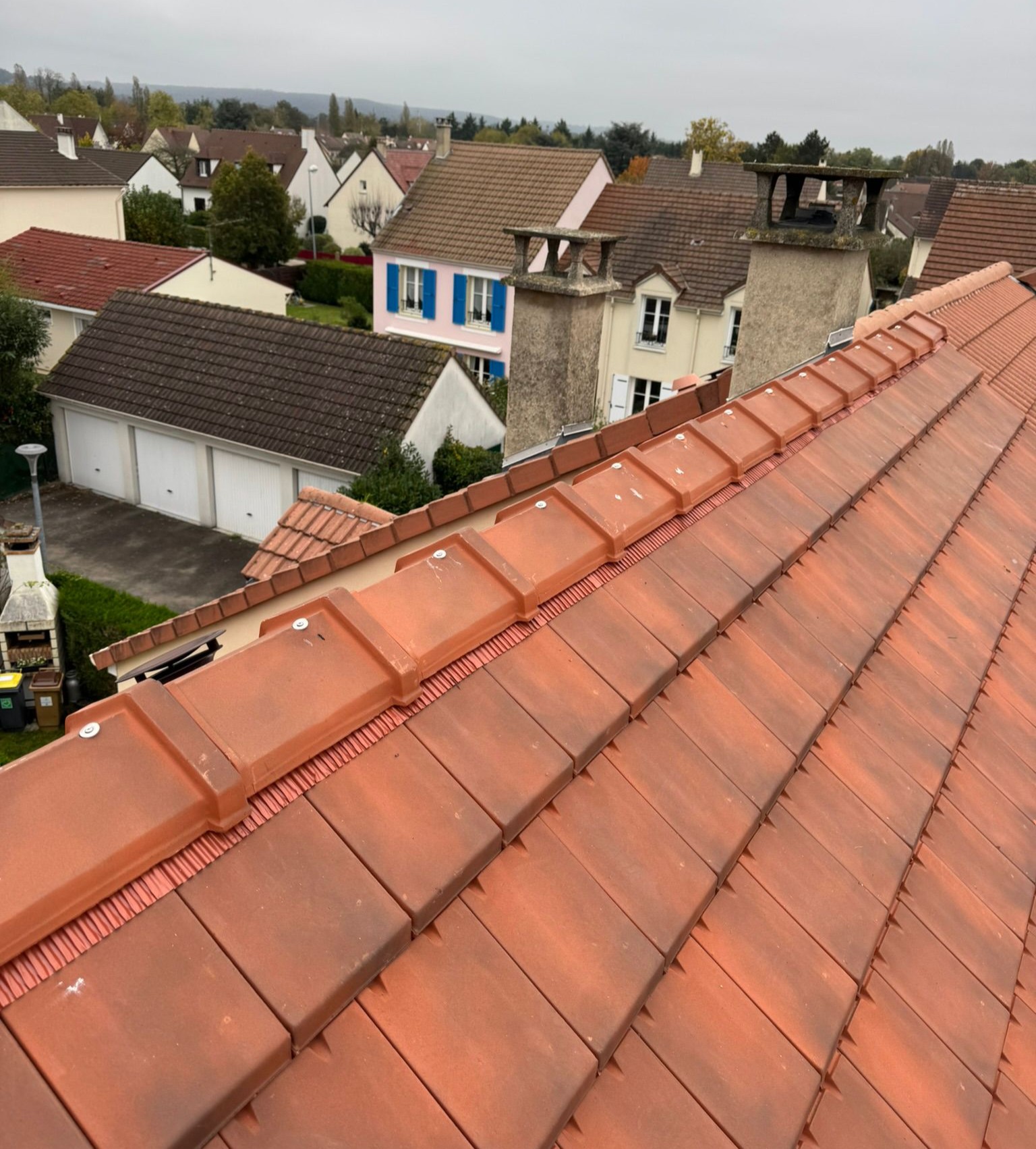 chantier de couverture et entretien de toiture dans le Val-d'Oise